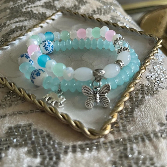 Handcrafted Beach Bohemian Charm Bracelet (2pc) - Picture 2 of 3